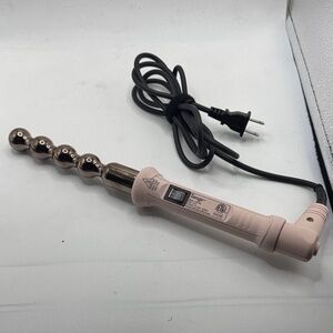 Lange Pink Bubble Wand Styling Tool with Black Cord